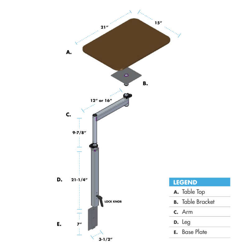 EZ-Reach Table System | Cass Hudson Co. EZ-Reach System